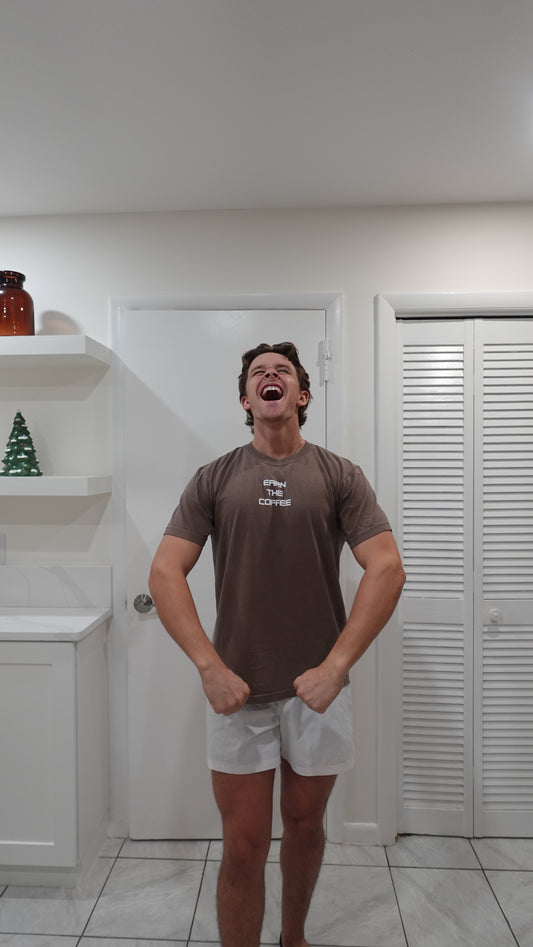 EARN THE COFFEE - ESPRESSO T SHIRT